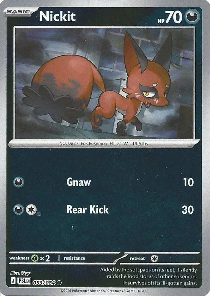 PBL Pitch Black - 053/084 - Nickit (Reverse Holo)
