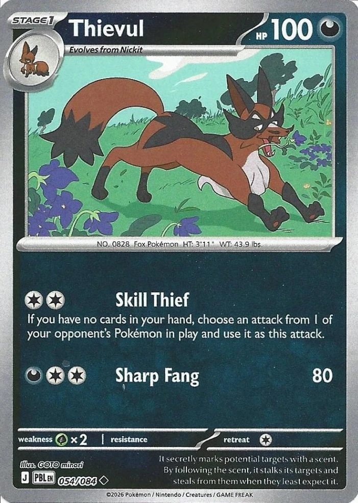 PBL Pitch Black - 054/084 - Thievul (Reverse Holo)
