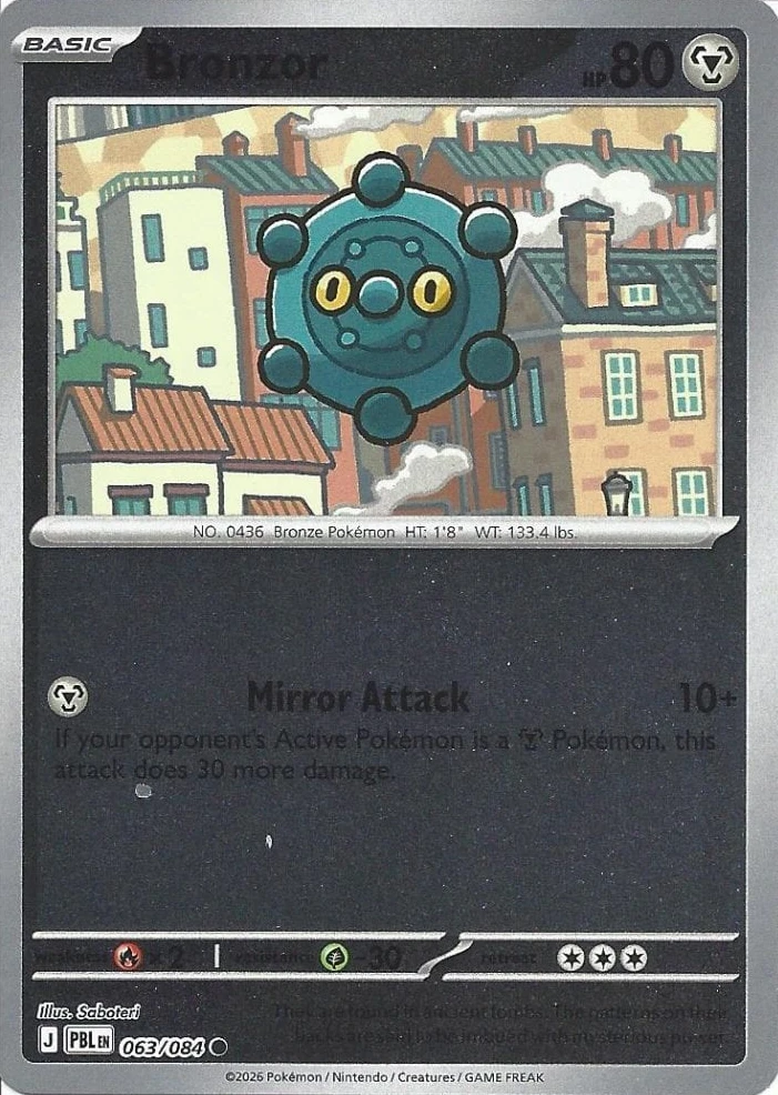 PBL Pitch Black - 063/084 - Bronzor (Reverse Holo)