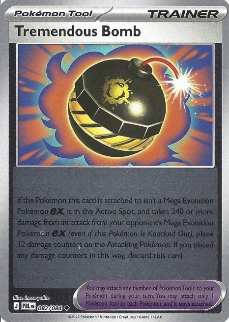 PBL Pitch Black - 082/084 - Tremendous Bomb (Reverse Holo)
