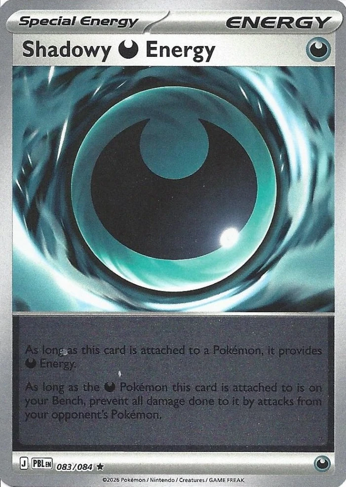 PBL Pitch Black - 083/084 - Shadowy Darkness Energy (Reverse Holo)