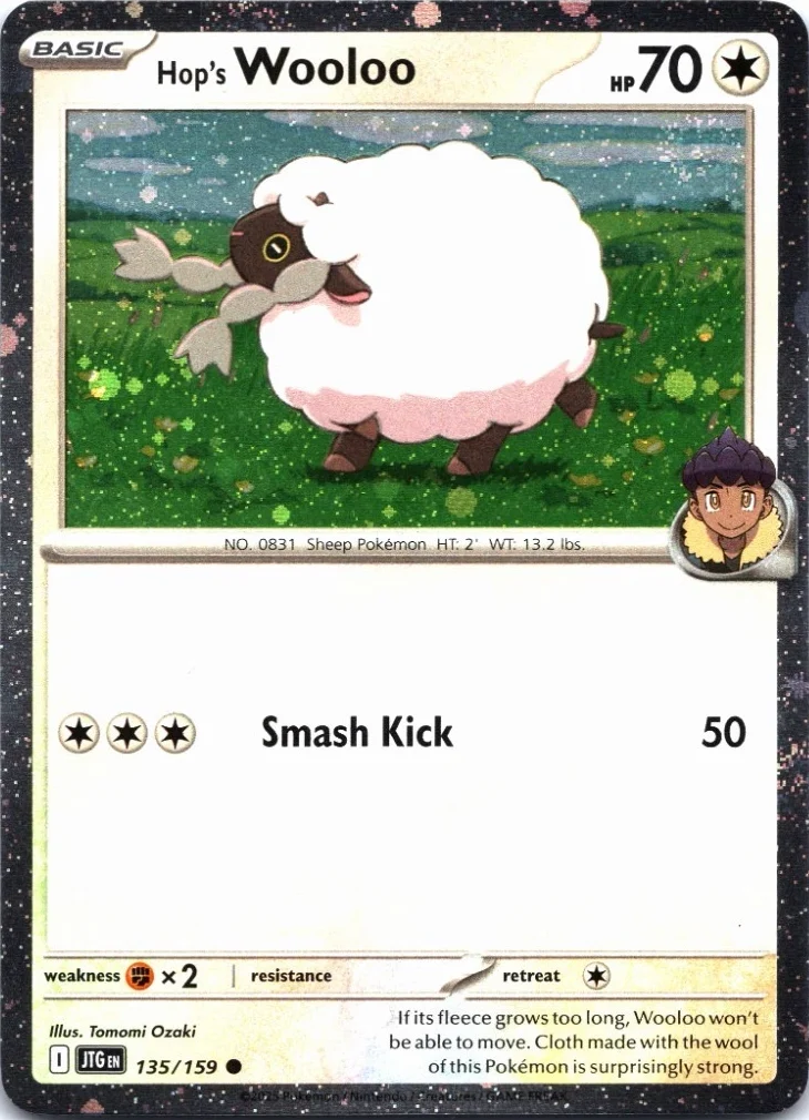 JTG Journey Together - 135/159 - Hop's Wooloo (Cosmos Holo)