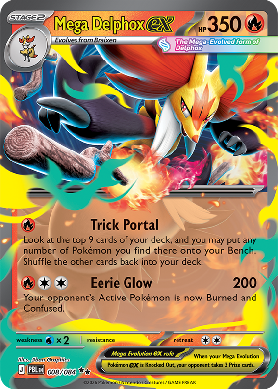 PBL Pitch Black - 008/084 - Mega Delphox ex