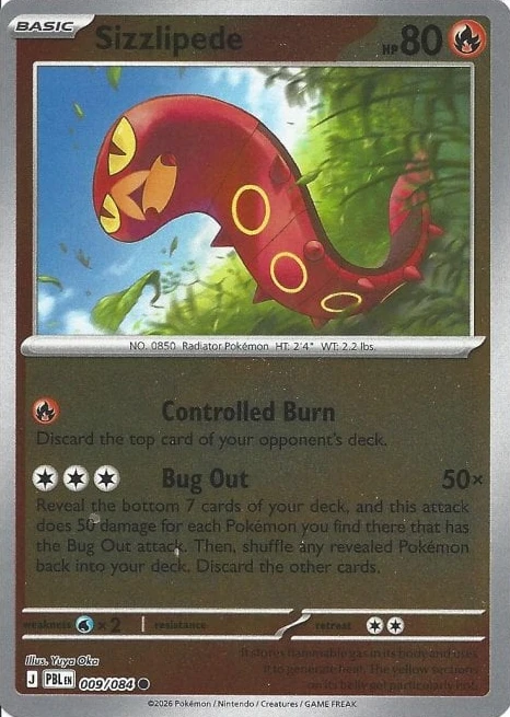 PBL Pitch Black - 009/084 - Sizzlipede (Reverse Holo)