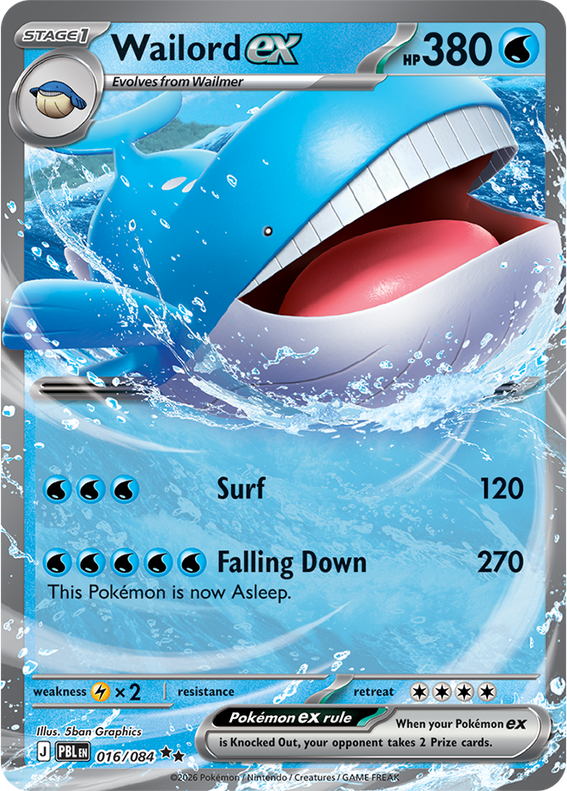 PBL Pitch Black - 016/084 - Wailord ex