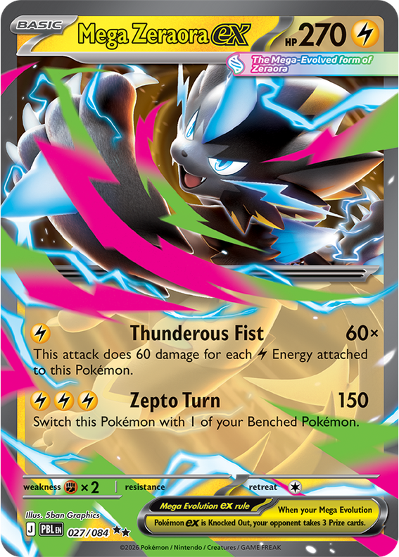 PBL Pitch Black - 027/084 - Mega Zeraora ex