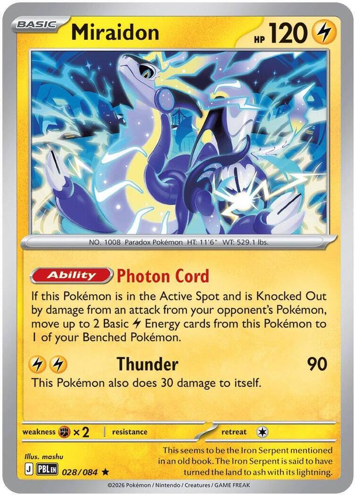 PBL Pitch Black - 028/084 - Miraidon (Holo)