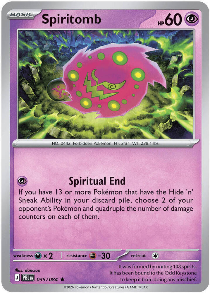 PBL Pitch Black - 035/084 - Spiritomb (Holo)