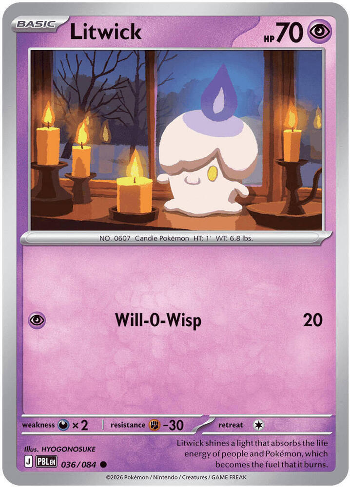 PBL Pitch Black - 036/084 - Litwick