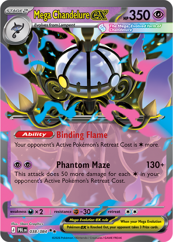 PBL Pitch Black - 038/084 - Mega Chandelure ex