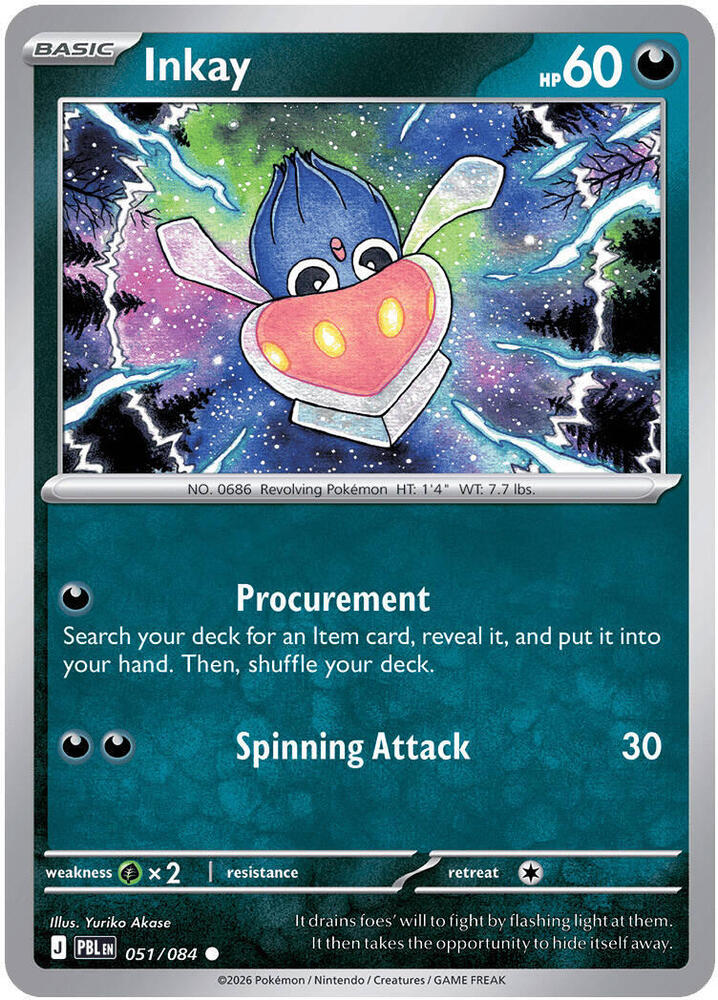 PBL Pitch Black - 051/084 - Inkay