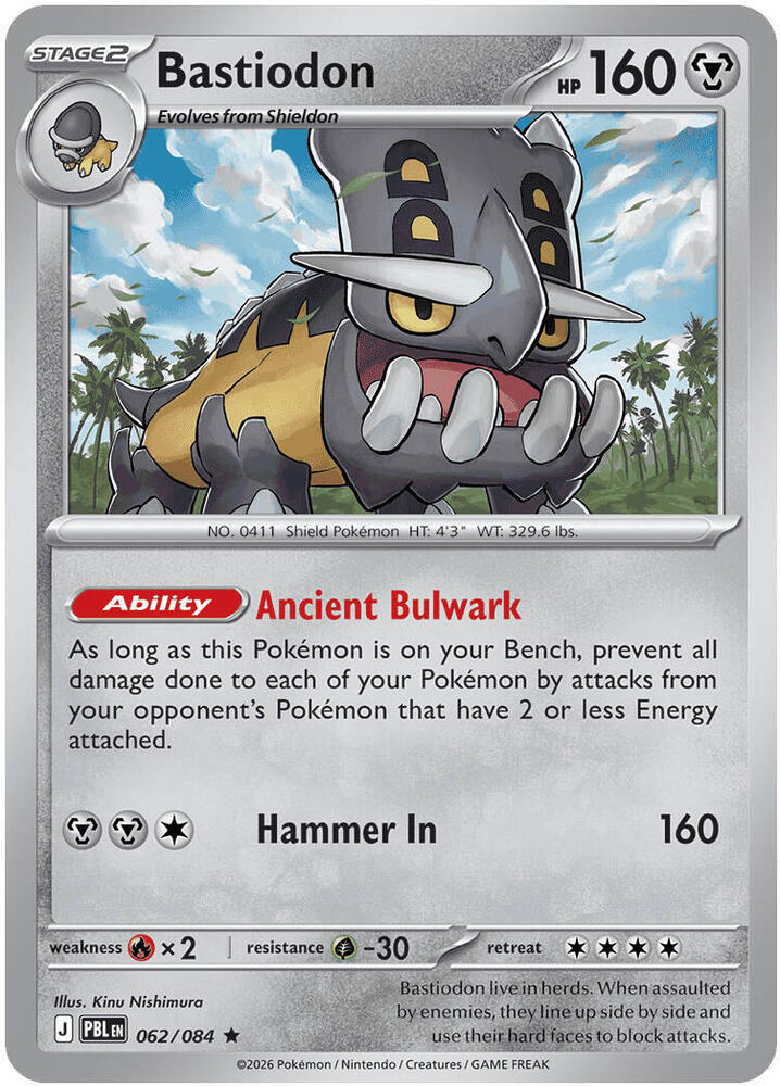 PBL Pitch Black - 062/084 - Bastiodon (Holo)