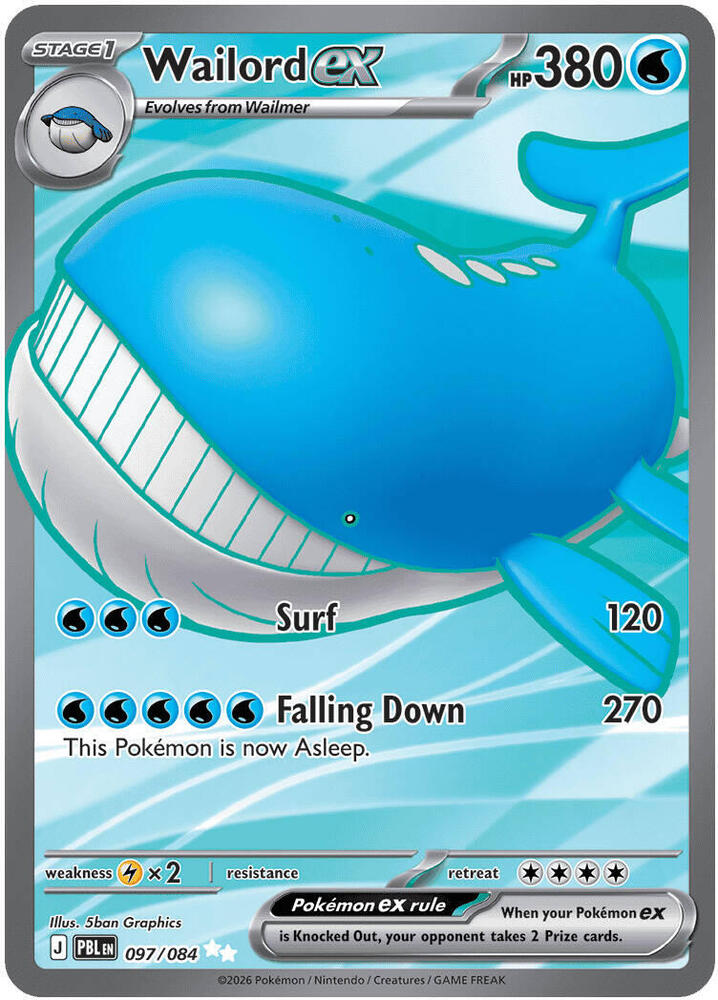 PBL Pitch Black - 097/084 - Wailord ex