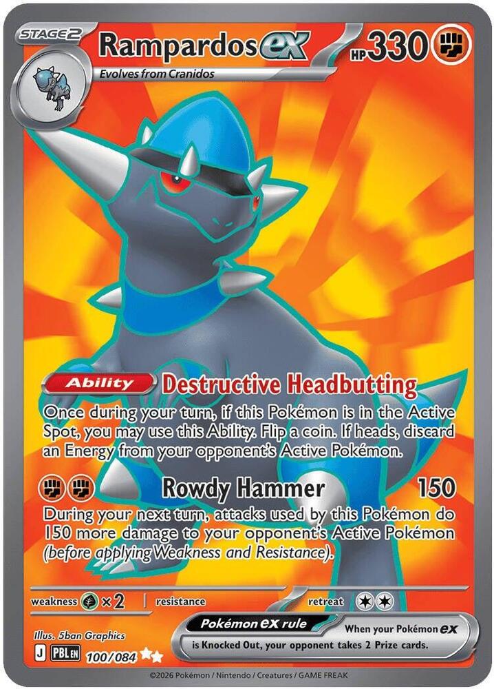 PBL Pitch Black - 100/084 - Rampardos ex