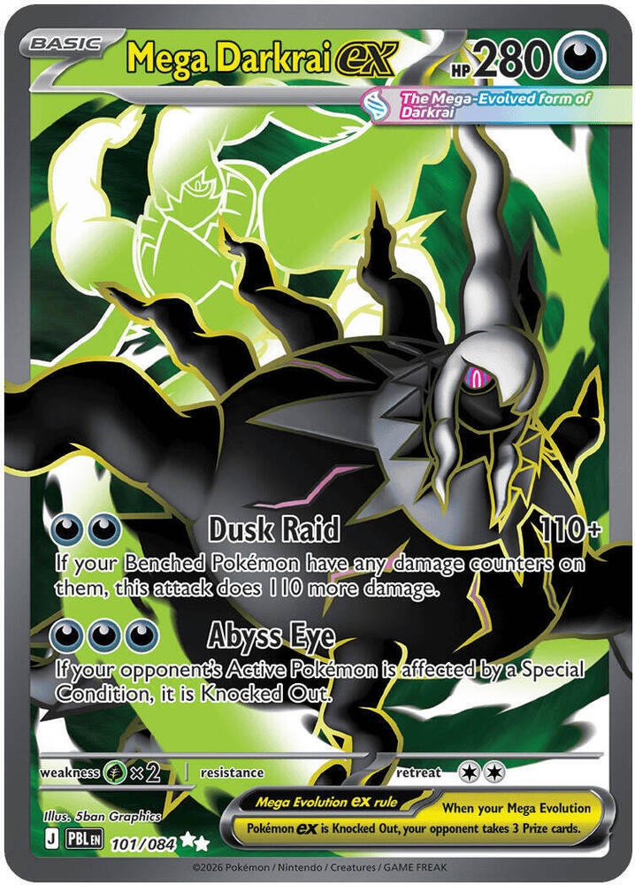 PBL Pitch Black - 101/084 - Mega Darkrai ex