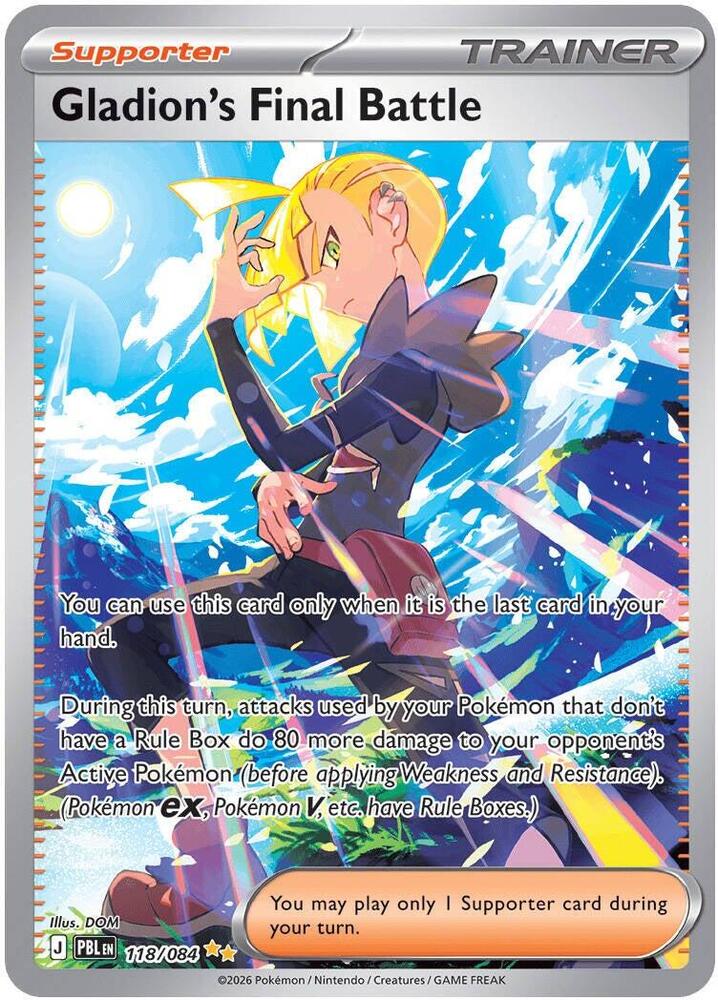 PBL Pitch Black - 118/084 - Gladion's Final Battle