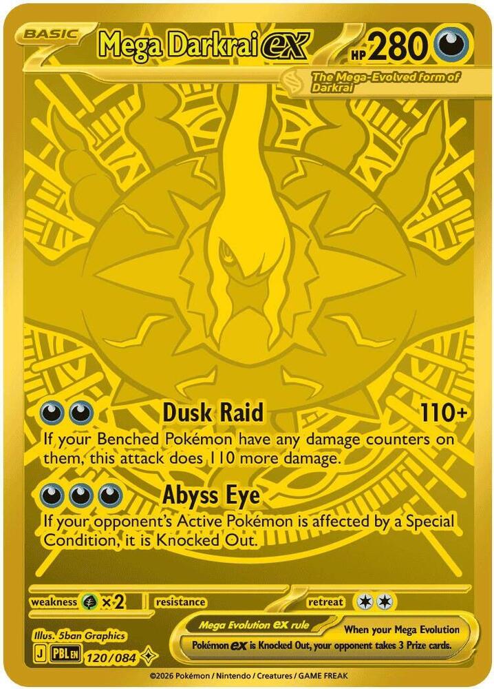 PBL Pitch Black - 120/084 - Mega Darkrai ex (złota)