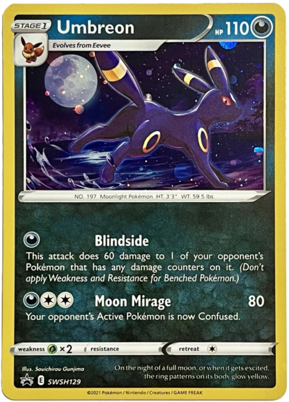 Sword & Shield Promos - SWSH129 - Umbreon (Cosmos Holo)