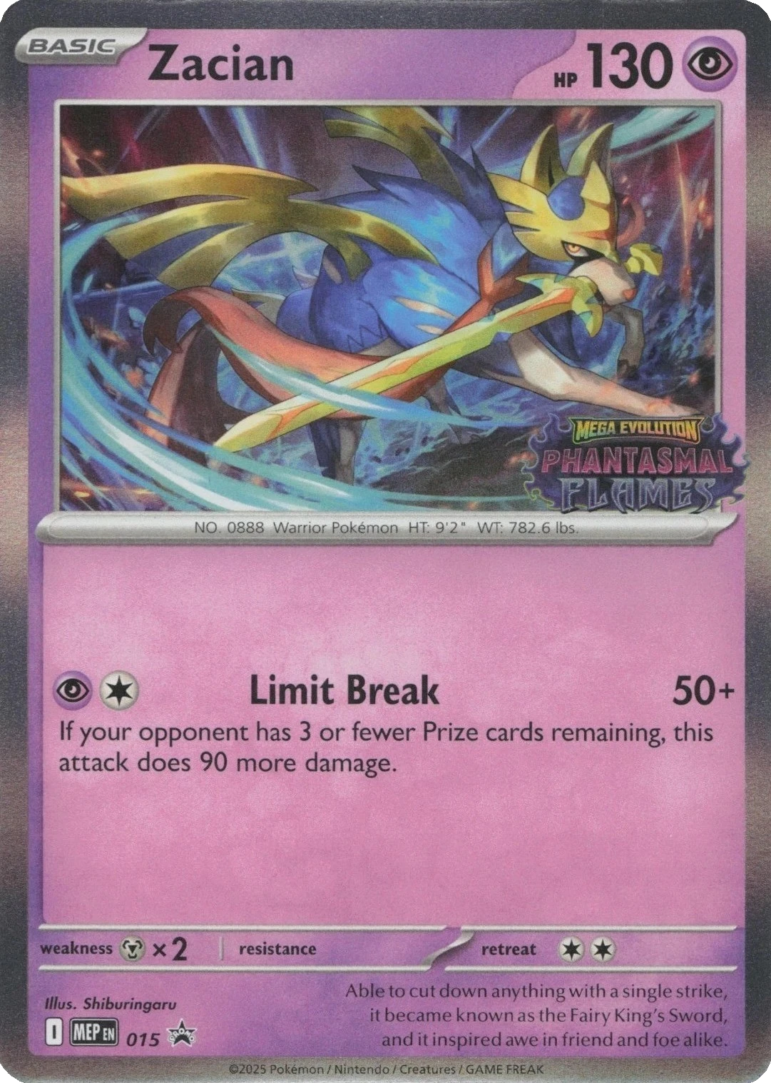 MEP Mega Evolution Promos - MEP015 - Zacian (Stamped Holo)