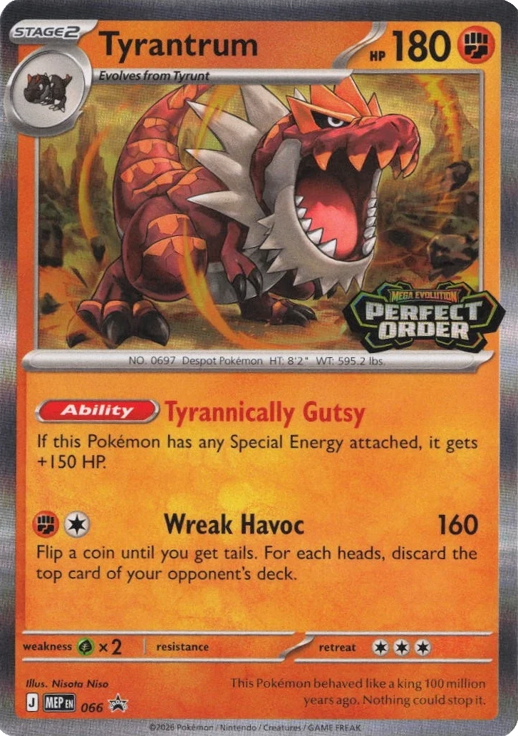 MEP Mega Evolution Promos - MEP066 - Tyrantrum (Stamped Holo)