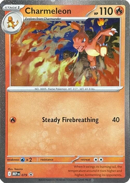 MEP Mega Evolution Promos - MEP079 - Charmeleon (Cosmos Holo)