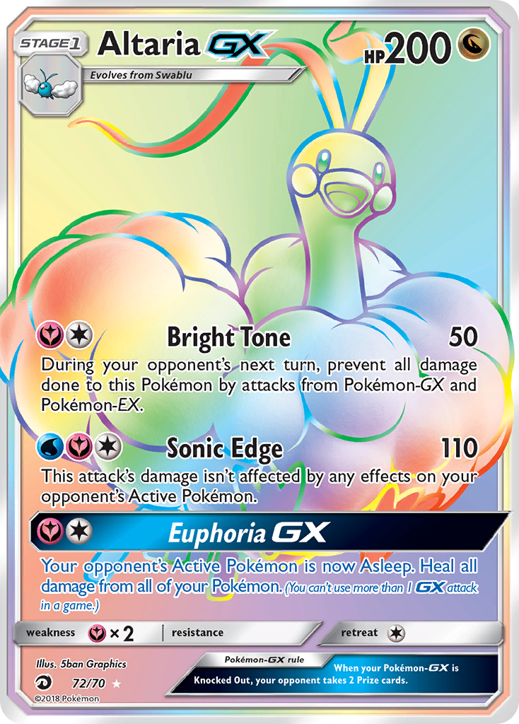 Karta Pokémon - Dragon Majesty - 072 - Altaria-GX