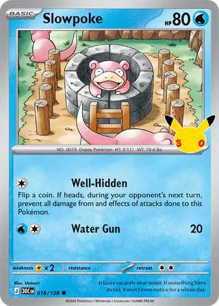 Karta Pokémon - 30th Celebration - 016 - Slowpoke